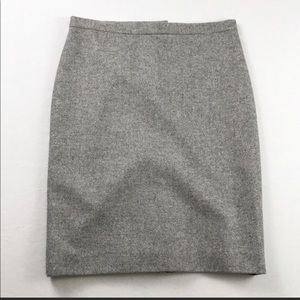 French Connection grey tweed pencil skirt Sz 4